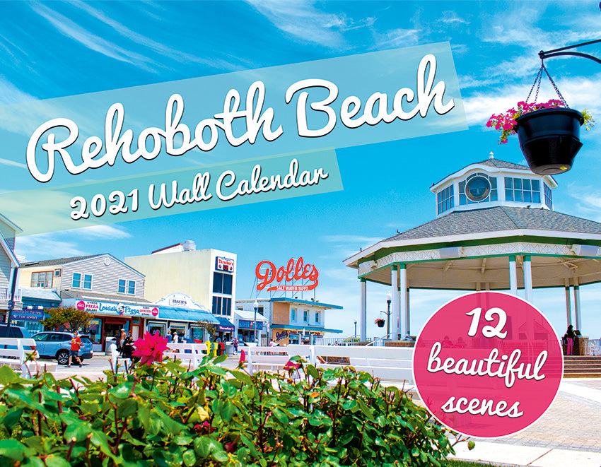 Rehoboth Beach Delaware (DE) 2021 Wall Calendar Beach Day Gifts & More