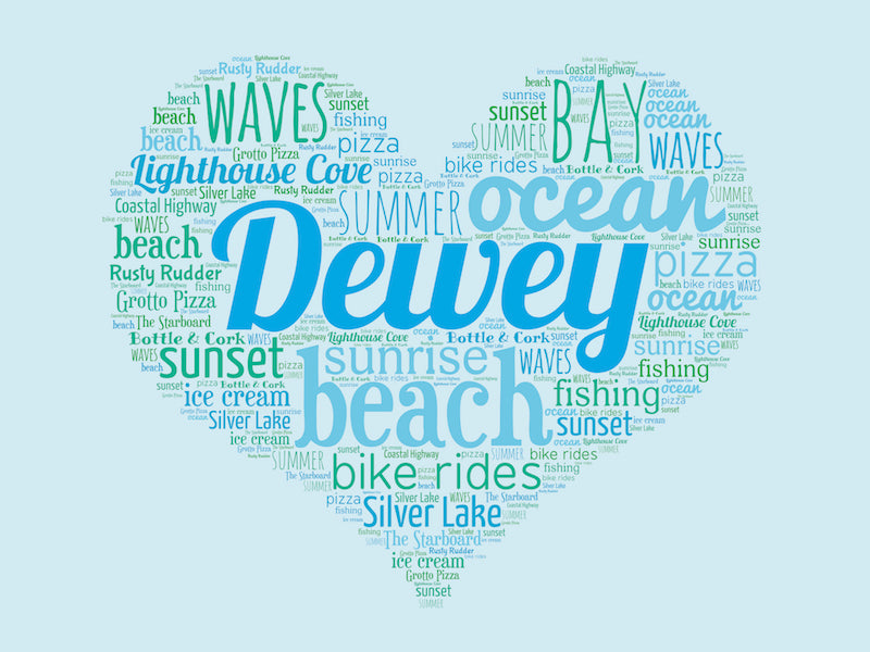 A Day in Dewey Beach, DE - Matted 11x14