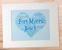 Load image into Gallery viewer, A Day in Fort Myers Beach, FL - Matted 11x14&quot; Art Print