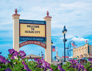 Welcome to Ocean City NJ - Matted 11x14" Art Print