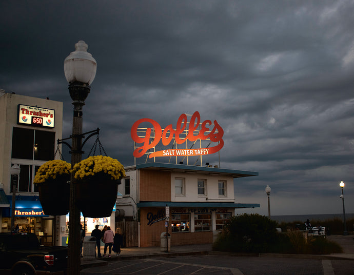 Stormy Rehoboth Night - Matted 11x14