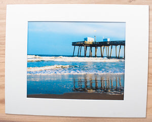 O.C. Beach Pier - Matted 11x14" Art Print