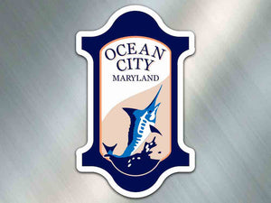 Boardwalk Street Sign - Ocean City, MD - Magnet