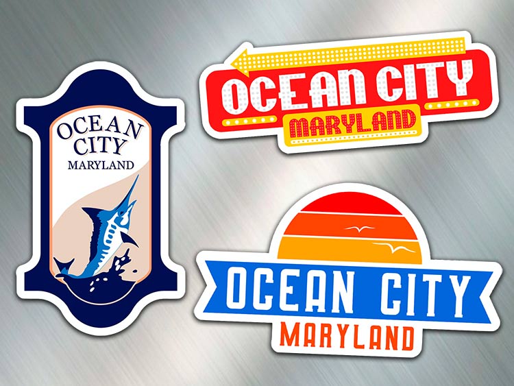 Ocean City, Maryland - Magnet 3-Pack