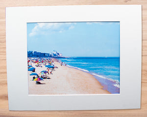 Ocean City Beach Day (OCMD) - Matted 11x14" Art Print
