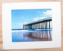 Load image into Gallery viewer, Ocean City MD Fishing Pier - Matted 11x14&quot; Art Print