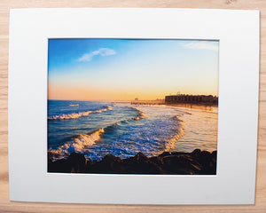 O.C. Seaside Sunset - Matted 11x14" Art Print