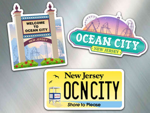 Ocean City NJ "Summer Days" Magnet 3 Pack