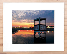 Load image into Gallery viewer, OC Summer Beach Sunset - Matted 11x14&quot; Art Print