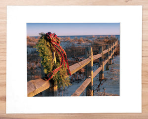 Ocean City Winter Holidays - Matted 11x14" Art Print