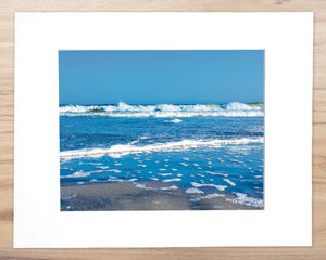 Lounging by the Waves - Matted 11x14" Art Print
