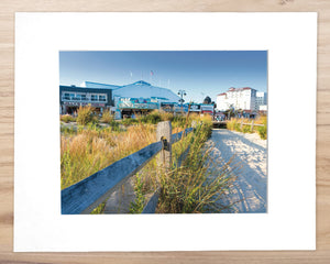 The Walk Home from the Beach, Ocean City - Matted 11x14" Art Print