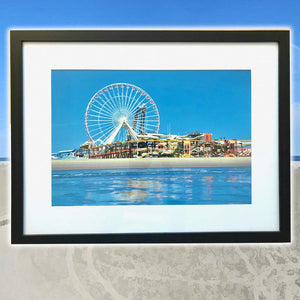 Wildwood Summer-By-The-Sea Days - Framed 18x24" Large Art Print - Limited Edition