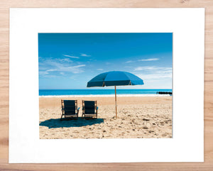 You and Me at the Beach - Matted 11x14" Art Print