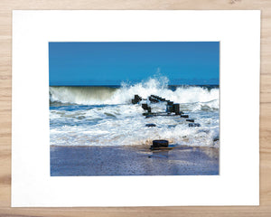 The Sound of Ocean Waves - Matted 11x14" Art Print