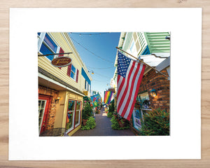 The Colorful Walk Down Penny Lane - Matted 11x14" Art Print