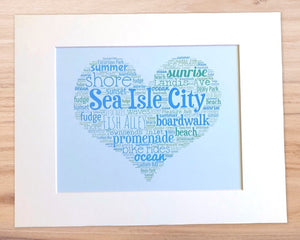 A Day in Sea Isle - Matted 11x14 Art Print