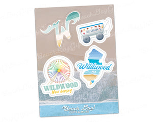 Wildwood Summer Sticker Sheet (4x stickers)