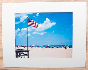 Summer at the Beach - Matted 11x14" Art Print