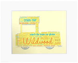 Watch the Tram Car, Please! - Matted 11x14" Art Print