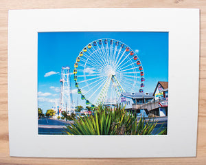 Trimper's Ferris Wheel - Matted 11x14" Art Print