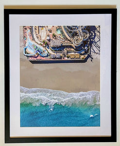 Where the Ocean meets North Wildwood - Framed Large Art Print - 16x20" (21.5x25" total) - Limited Edition