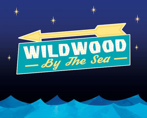 Wildwood By-The-Sea Retro Art Print