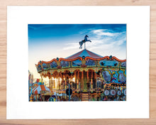 Load image into Gallery viewer, Wildwood Carousel at Sunset - Matted 11x14&quot; Art Print