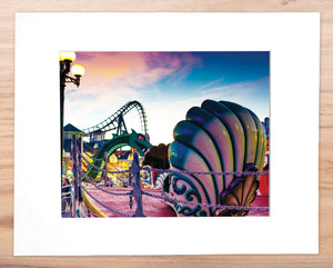 Mariner's Pier at Dusk - Matted 11x14" Art Print