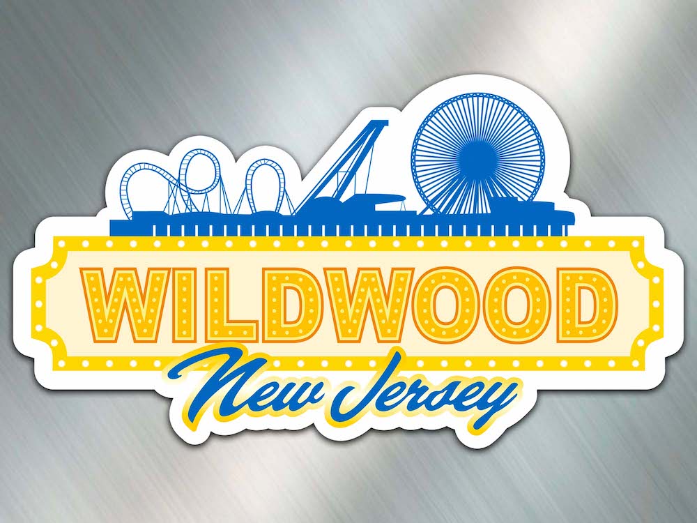 Wildwood NJ Skyline - Magnet