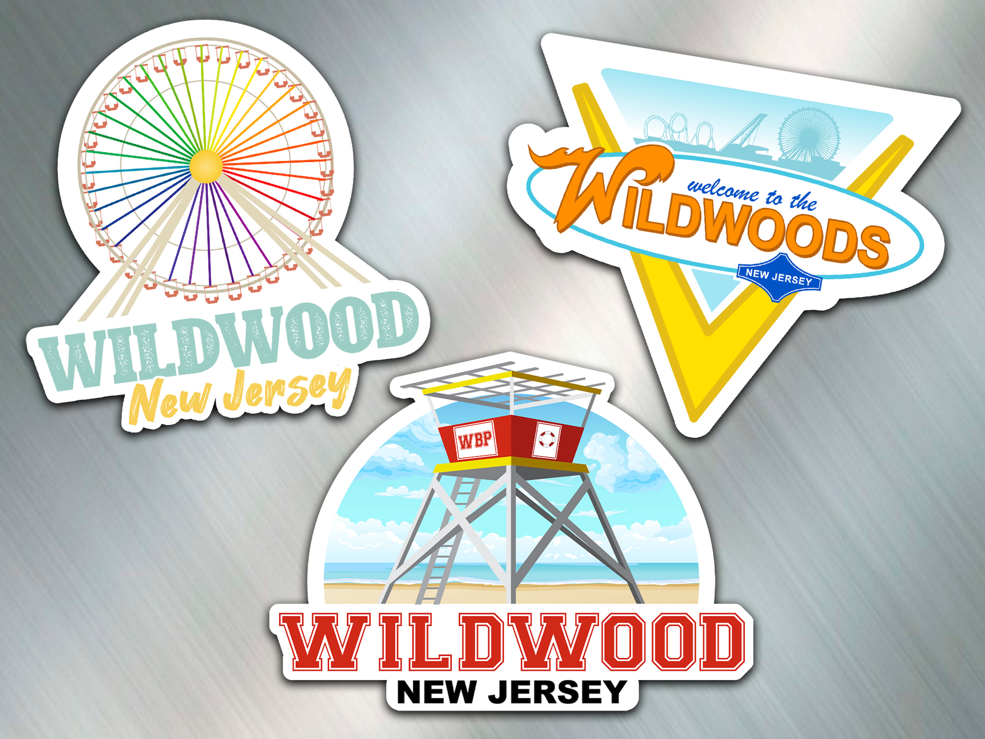 Wildwood Summer Days Magnet 3-Pack