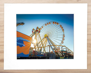 Summer Sunrise Through Morey's Pier - Matted 11x14" Art Print