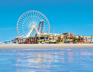 Wildwood Summer-By-The-Sea Days - Framed 18x24" Large Art Print - Limited Edition