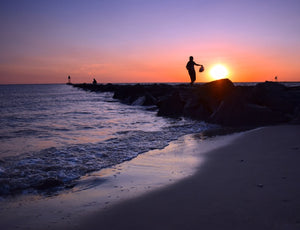 Higbee Beach Cape May Sunset - Matted 11x14