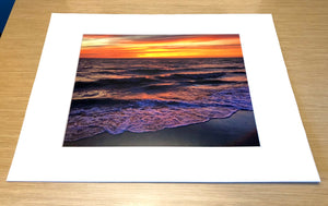 Ocean Sunset in Cape May - Matted 11x14" Art Print