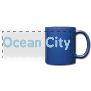 Ocean City - Full Color Panoramic Mug - royal blue