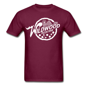 Wildwood Pizza Tour (Classic) - Adult T-Shirt - burgundy