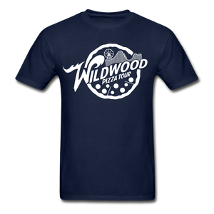 Wildwood Pizza Tour (Classic) - Adult T-Shirt - navy