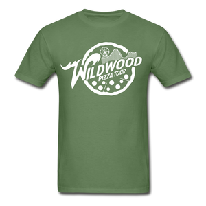 Wildwood Pizza Tour (Classic) - Adult T-Shirt - military green